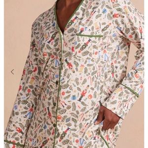 Summersalt / Rifle Paper Co. Women’s Christmas Nutcracker Pajama Top M, NWT
